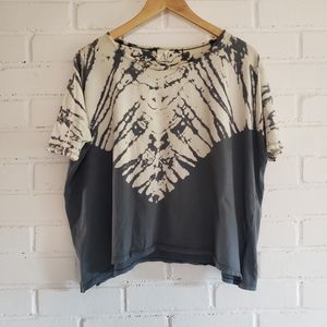 Boxy Grey Tie-Dye Tshirt